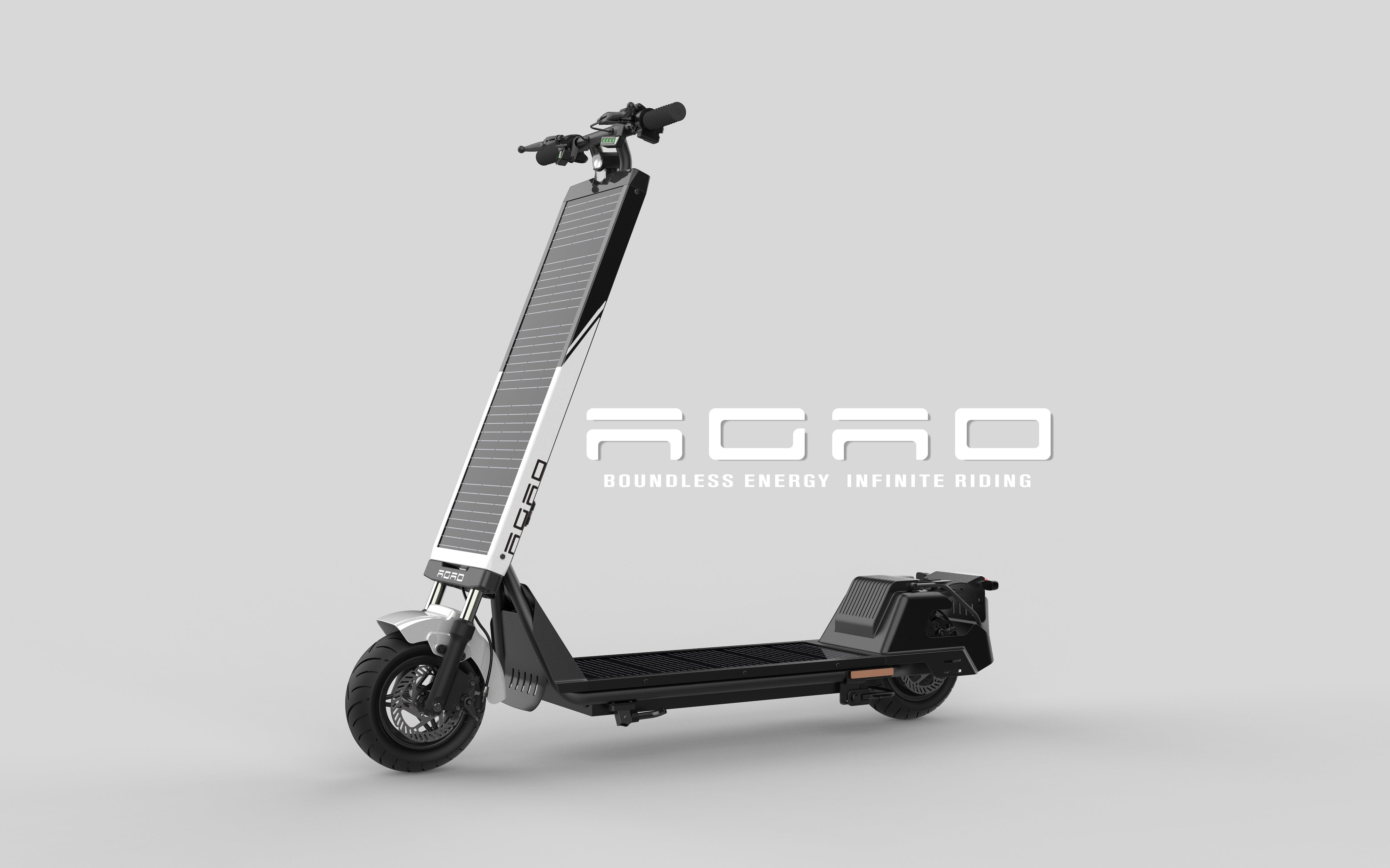 太陽光で走る次世代型ソーラーキックボード – HelioX